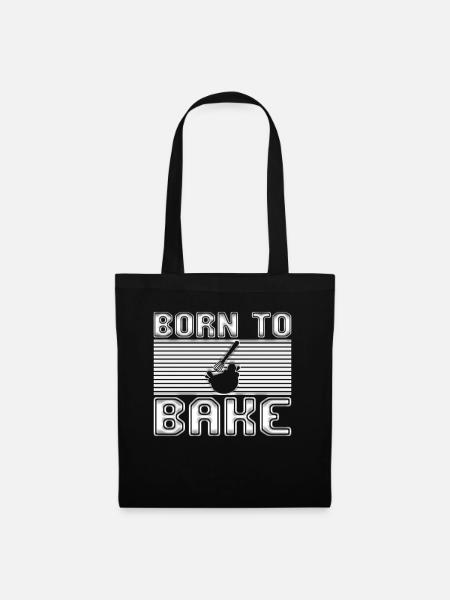 Backen - Stoffbeutel - Schwarz