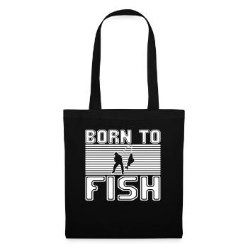 Pêche - Sac en tissu - noir - Devant