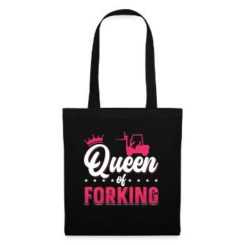 Chariot élévateur Chariot élévateur Chauffeur d’entrepôt Cadeau - Sac en tissu - noir - Devant