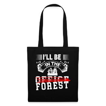 I will be in the office woodworker woodworker - Tote Bag - black - Front