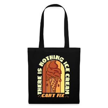 Ice Cream Cone Retro There Is - Tote Bag - black - Front