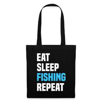 Eat Sleep Fishing Repeat - Tote Bag - black - Front