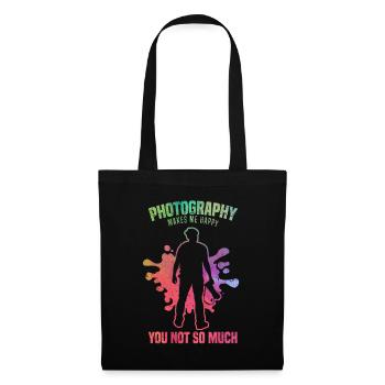 Photography doesn't make me so happy - - Tote Bag - black - Front