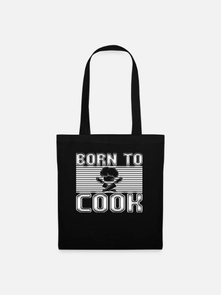 Kochen - Stoffbeutel - Schwarz