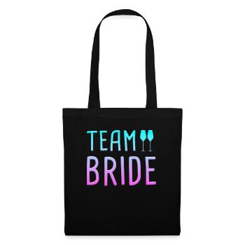 team bride - Stoffbeutel - Schwarz - Vorne