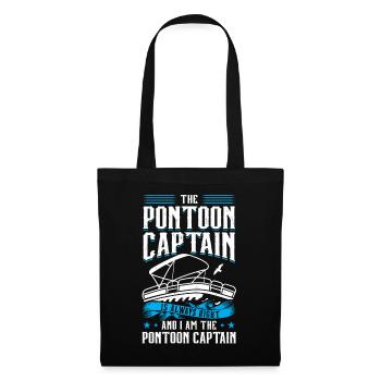 I Am The Pontoon Captain - Pontoon Boat - Tote Bag - black - Front