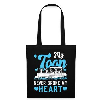My toon never broke my heart - pontoon - Tote Bag - black - Front