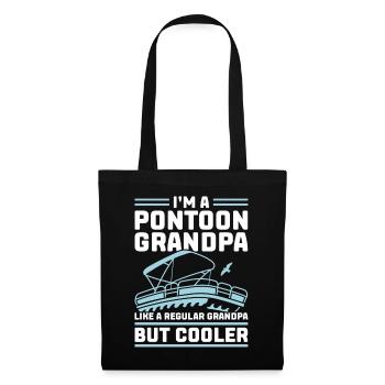 I am a pontoon grandpa - Pontoon Boat Pontooning - Tote Bag - black - Front