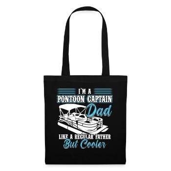 I Am A Pontoon Captain Dad - Pontoon Boat - Tote Bag - black - Front