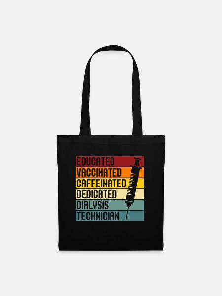 Dialysetechniker Nephrologie Dialyse Geschenk - Stoffbeutel - Schwarz