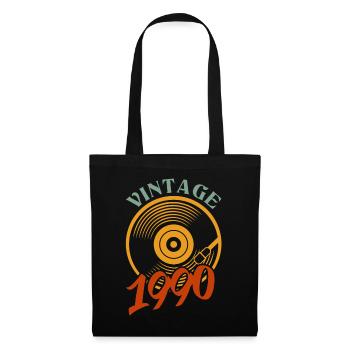 32 ans né en 1990 - Sac en tissu - noir - Devant