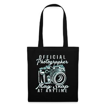 Official photographer can take pictures at any time - Tote Bag - black - Front