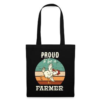 Fier d’être un agriculteur Bauer Humor Landwirt - Sac en tissu - noir - Devant