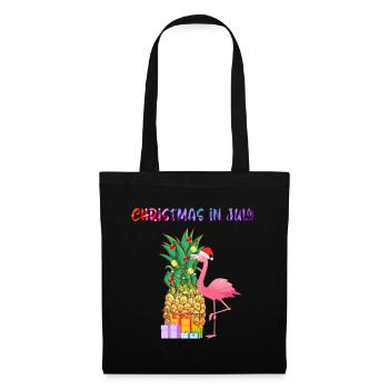 Christmas In July Pineapple Xmas Tree Lights - Tote Bag - black - Front