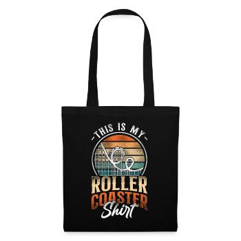 Montagnes russes Vintage Retro This - Sac en tissu - noir - Devant
