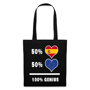 L'Europe et l'Espagne génie / cadeau - Sac en tissu - noir - Devant