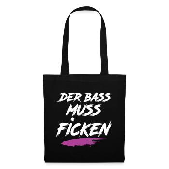 Der Bass Muss F***** Festival - Stoffbeutel - Schwarz - Vorne