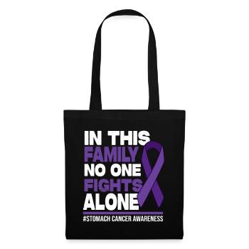 No One Fights Alone - Stomach Cancer Awareness - Stoffbeutel - Schwarz - Vorne
