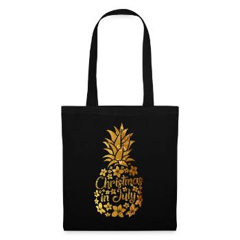 Christmas In July Colorful Pineapple Beach Summer - Tote Bag - black - Front