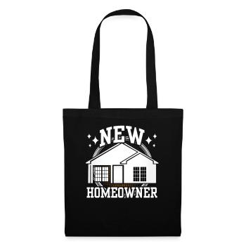 Nouveau propriétaire Propriétaire Maison de propriétaire - Sac en tissu - noir - Devant