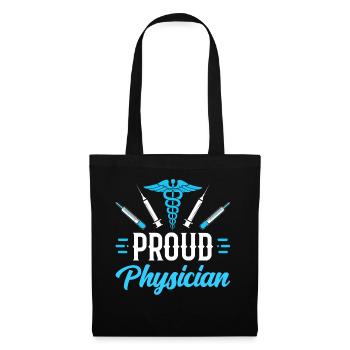 Fier médecin Profession Médecine Docteur - Sac en tissu - noir - Devant