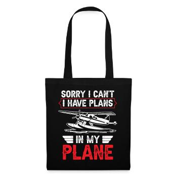 Je ne peux pas avoir de plans dans mon avion - Sac en tissu - noir - Devant