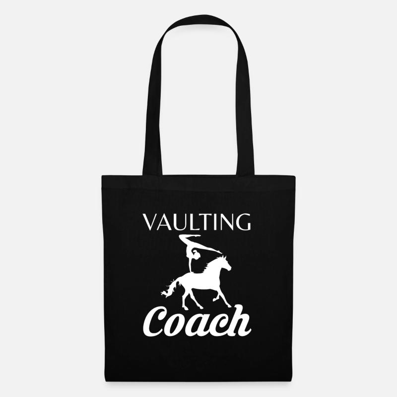 Vaulting Coach Geschenk Voltagieren Trainer Shirt - Stoffbeutel - Schwarz