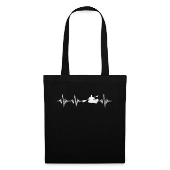 Canoë Kayak Heartbeat - Sac en tissu - noir - Devant