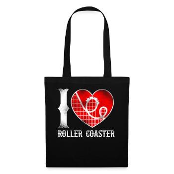 Roller Coaster Heart Vintage I - Stoffbeutel - Schwarz - Vorne