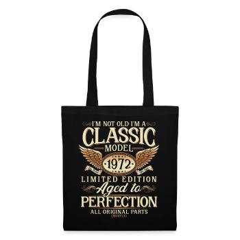 Né en 1972 Vintage Cadeau d’anniversaire - Sac en tissu - noir - Devant