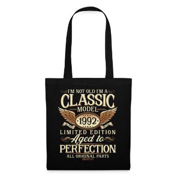 Né en 1992 Vintage Cadeau d’anniversaire - Sac en tissu - noir - Devant
