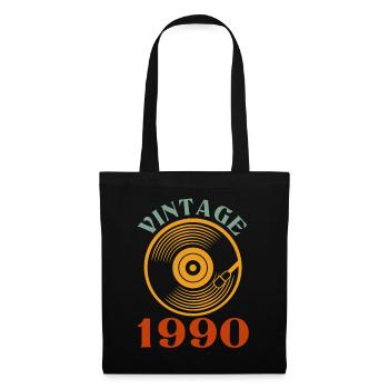 32 ans né en 1990 - Sac en tissu - noir - Devant