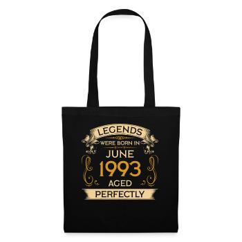Geburtstag Legends Were Born In Juni 1993 - Stoffbeutel - Schwarz - Vorne