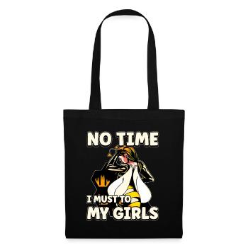 No time I have to go to my girls bee beekeeper - Tote Bag - black - Front