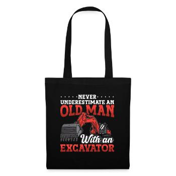 Construction Workers Excavators Excavator Driver Excavator Gift - Tote Bag - black - Front