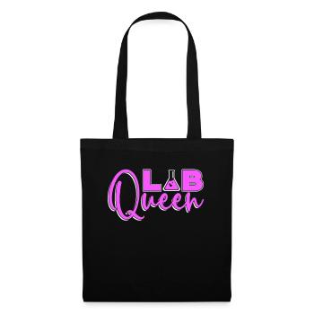 Labortechniker Lab Queen Wissenschaft Geschenk - Stoffbeutel - Schwarz - Vorne