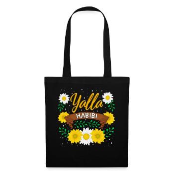 Chemise Yalla Habibi, Let's Go My Dear Floral - Sac en tissu - noir - Devant