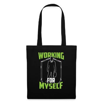 Pour moi travail PDG entrepreneurs fondateurs - Sac en tissu - noir - Devant