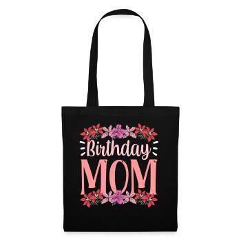 Geburtstag Mama Mami Mutter Party - Stoffbeutel - Schwarz - Vorne