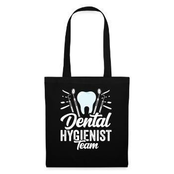 Équipe d’hygiénistes dentaires Dentiste Hygiène dentaire - Sac en tissu - noir - Devant