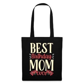 Beste Geburtstags Mama Aller Zeiten Geburtstag - Stoffbeutel - Schwarz - Vorne