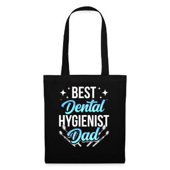 Dental Hygienist Papa Dentist Dental Hygiene Team - Tote Bag - black - Front