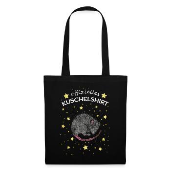 Offizielles Kuschelshirt Mäuse Mäusebesitzer Nager - Stoffbeutel - Schwarz - Vorne