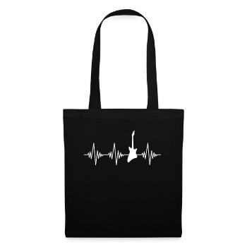 Guitare électrique Heartbeat - Sac en tissu - noir - Devant