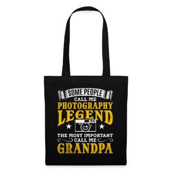 Photography Grandpa Photographer Grandpa Photo - Tote Bag - black - Front