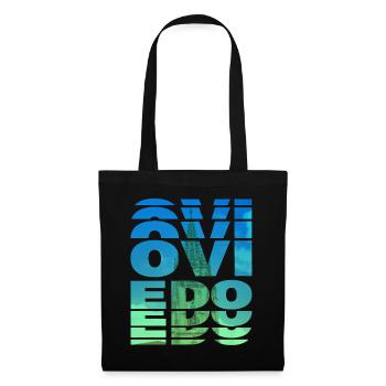 Oviedo Espagne Ville Skyline Accueil Amour Vacances - Sac en tissu - noir - Devant