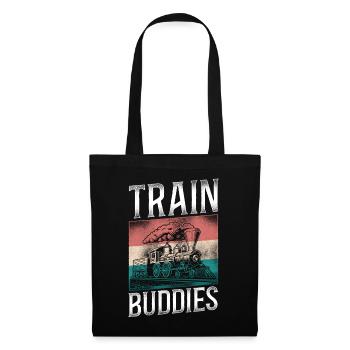 Conducteur de train à vapeur Trainspotting - Sac en tissu - noir - Devant