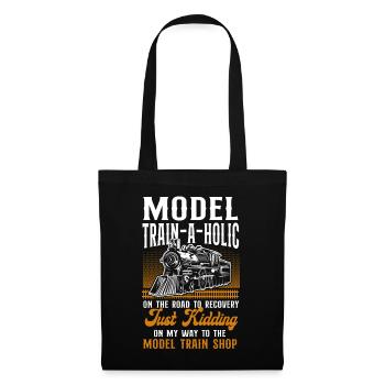 Conducteur de train à vapeur Trainspotting - Sac en tissu - noir - Devant