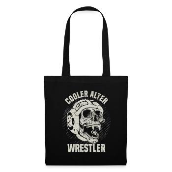 Kampfsport Ringen Wrestling Ringer I Cooler Alter - Stoffbeutel - Schwarz - Vorne