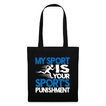 Mon sport est la punition de votre sport 2 - Sac en tissu - noir - Devant